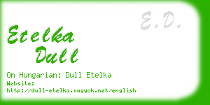etelka dull business card